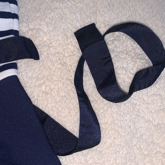 POLO Ralph Lauren Navy and White Striped Dress 12-14 EUC - Picture 9 of 13